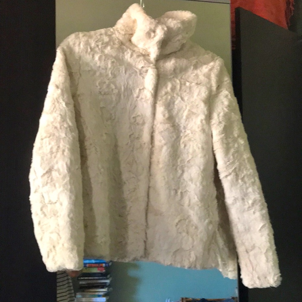 Faux Fur Cream Jacket